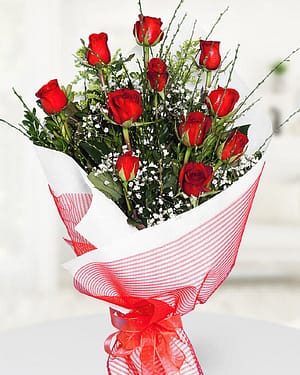 11 kırmızı gül buket
