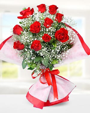 11 kırmızı gül buket
