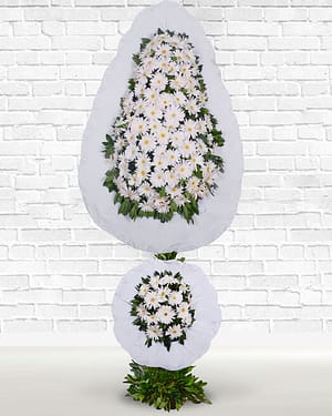 2 göbekli ayaklı sepet